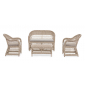 Кресло плетеное с подушкой Garden Relax Jupiter алюминий, искусственный ротанг, олефин натуральный, бежевый Фото 8