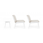 Комплект лаунж мебели Garden Relax Isabela алюминий, олефин белый, бежевый Фото 3