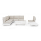 Комплект лаунж мебели Garden Relax Infinity алюминий, олефин белый, бежевый Фото 16