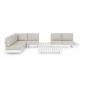 Комплект лаунж мебели Garden Relax Infinity алюминий, олефин белый, бежевый Фото 18
