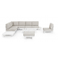 Комплект лаунж мебели Garden Relax Infinity алюминий, олефин белый, бежевый Фото 20