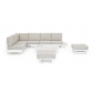 Комплект лаунж мебели Garden Relax Infinity алюминий, олефин белый, бежевый Фото 21