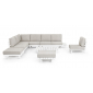 Комплект лаунж мебели Garden Relax Infinity алюминий, олефин белый, бежевый Фото 25