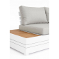 Комплект лаунж мебели Garden Relax Osten алюминий, ДПК, полиэстер белый, серый Фото 10
