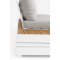 Комплект лаунж мебели Garden Relax Osten алюминий, ДПК, полиэстер белый, серый Фото 11