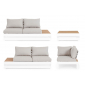 Комплект лаунж мебели Garden Relax Osten алюминий, ДПК, полиэстер белый, серый Фото 8