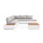 Комплект лаунж мебели Garden Relax Osten алюминий, ДПК, полиэстер белый, серый Фото 3