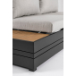 Комплект лаунж мебели Garden Relax Osten алюминий, ДПК, полиэстер антрацит, серый Фото 7