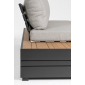 Комплект лаунж мебели Garden Relax Osten алюминий, ДПК, полиэстер антрацит, серый Фото 9