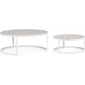Комплект кофейных столиков Garden Relax Talunas алюминий, керамика белый Фото 1