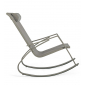 Кресло-качалка металлическое Garden Relax Demid сталь, текстилен тортора Фото 3