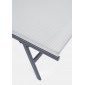 Шезлонг-лежак металлический Garden Relax Arent сталь, текстилен антрацит, светло-серый Фото 7