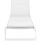 Шезлонг-лежак металлический Siesta Contract Tropic стеклопластик, алюминий, текстилен белый Фото 7