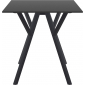 Стол пластиковый Siesta Contract Max Table 70 пластик, HPL черный Фото 7