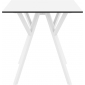 Стол пластиковый Siesta Contract Max Table 70 пластик, HPL белый Фото 7