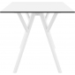 Стол пластиковый Siesta Contract Max Table 140 пластик, HPL белый Фото 7