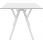 Стол пластиковый Siesta Contract Max Table 180 пластик, HPL белый Фото 6