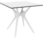 Стол пластиковый Siesta Contract Ibiza Table 80 пластик, ламинат HPL белый Фото 1
