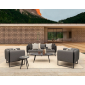 Кресло металлическое мягкое Garden Relax Pixel алюминий, олефин антрацит Фото 9