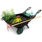 Тачка-тележка садовая Gardeck Garden Cart пластик черный, темно-зеленый Фото 1