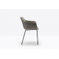 Кресло пластиковое PEDRALI Babila XL RG сталь, переработанный полипропилен серый Фото 7