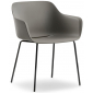Кресло пластиковое PEDRALI Babila XL RG сталь, переработанный полипропилен серый Фото 13