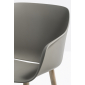 Кресло пластиковое PEDRALI Babila XL RG сталь, ясень, переработанный полипропилен серый Фото 8