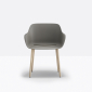 Кресло пластиковое PEDRALI Babila XL RG сталь, ясень, переработанный полипропилен серый Фото 4