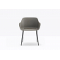 Кресло пластиковое PEDRALI Babila XL RG сталь, переработанный полипропилен серый Фото 6