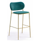 Стул барный с обивкой Gaber Nuta Light Stool 77 металл, ткань Фото 1
