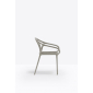 Кресло пластиковое PEDRALI Remind RG переработанный полипропилен серый Фото 5