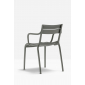 Кресло пластиковое PEDRALI Souvenir RG переработанный полипропилен серый Фото 5