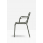 Кресло пластиковое PEDRALI Souvenir RG переработанный полипропилен серый Фото 6