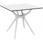 Стол пластиковый Siesta Contract Air Table 80 пластик, ламинат HPL белый Фото 1
