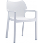Кресло пластиковое Siesta Contract Diva стеклопластик белый Фото 1