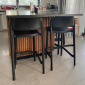 Стул пластиковый полубарный Gaber Abuela Stool 67 технополимер черный Фото 19