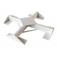 Зонт профессиональный Scolaro Galileo Maxi Starwhite алюминий, акрил белый, слоновая кость Фото 7