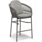 Кресло барное плетеное SNOC Gemma алюминий, роуп, ткань Фото 1