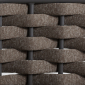 Комплект плетеной мебели Grattoni Nizza алюминий, роуп, олефин антрацит, коричневый Фото 4