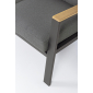 Комплект металлической лаунж мебели Garden Relax Belmar алюминий, ткань антрацит, коричневый Фото 8