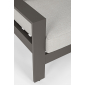 Комплект металлической лаунж мебели Garden Relax Baltic алюминий, ткань серый, светло-серый Фото 11