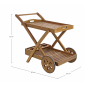 Столик деревянный сервировочный Garden Relax Noemi Trolley акация коричневый Фото 2