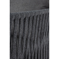 Диван трехместный плетеный Garden Relax Florencia алюминий, роуп, ткань антрацит, темно-серый Фото 6