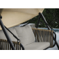 Диван-качели с подушкой SNOC Moccasin алюминий, искусственный ротанг, ткань Фото 2