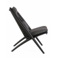 Лаунж-стул плетеный с подушками Garden Relax Aloha алюминий, роуп, ткань черный, темно-серый Фото 3