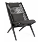 Лаунж-стул плетеный с подушками Garden Relax Aloha алюминий, роуп, ткань черный, темно-серый Фото 1