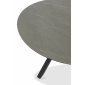Стол обеденный металлический BraFab Timra алюминий, керамика антрацит, черный Фото 5