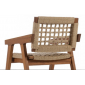 Кресло деревянное плетеное WArt Marino ироко, роуп Фото 3