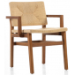 Кресло деревянное плетеное WArt Oslo ироко, роуп Фото 2