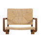 Кресло деревянное плетеное WArt Oslo ироко, роуп Фото 3